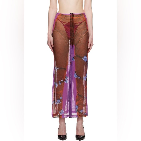 Jean Paul Gaultier Dresses & Skirts - Y/Project x Jean Paul Gaultier Edition Trompe L’Oeil Sheer Maxi Skirt IT38/Small